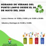 Punto limpio: horario de verano